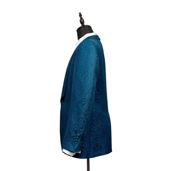 Tom Ford Blue Patterned Blazer - Picture 4 of 14